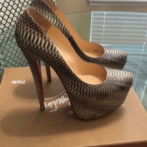 Christian Louboutin Daffodile 160 Ayer Natural